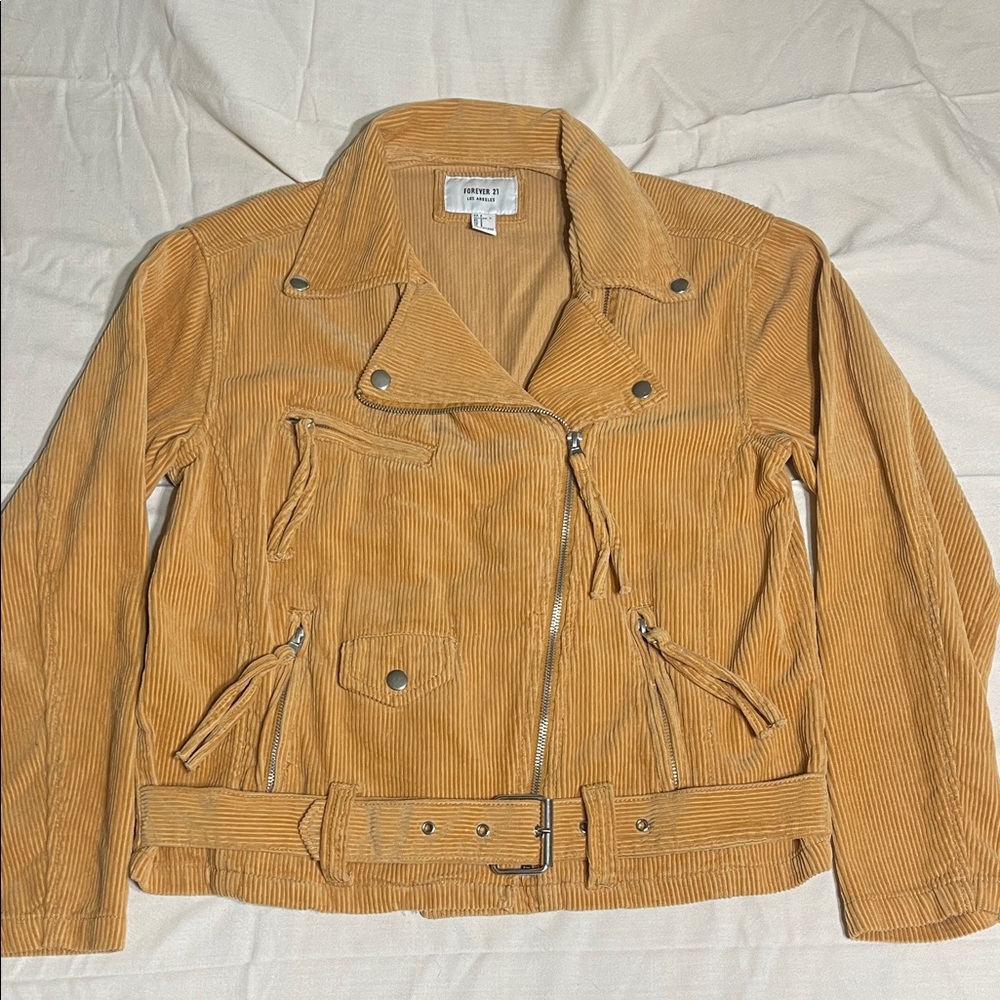 Forever 21 Tan Corduroy Utility Jacket